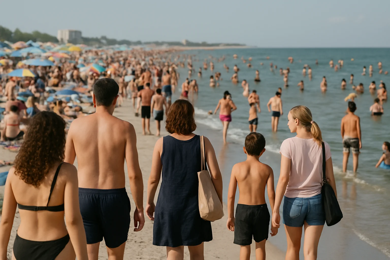 90.000 de turiști pe litoral în weekend, cel mai mare aflux din sezon