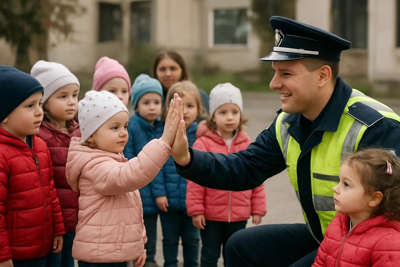 Activitate rutieră esențială pentru preșcolarii din Năvodari