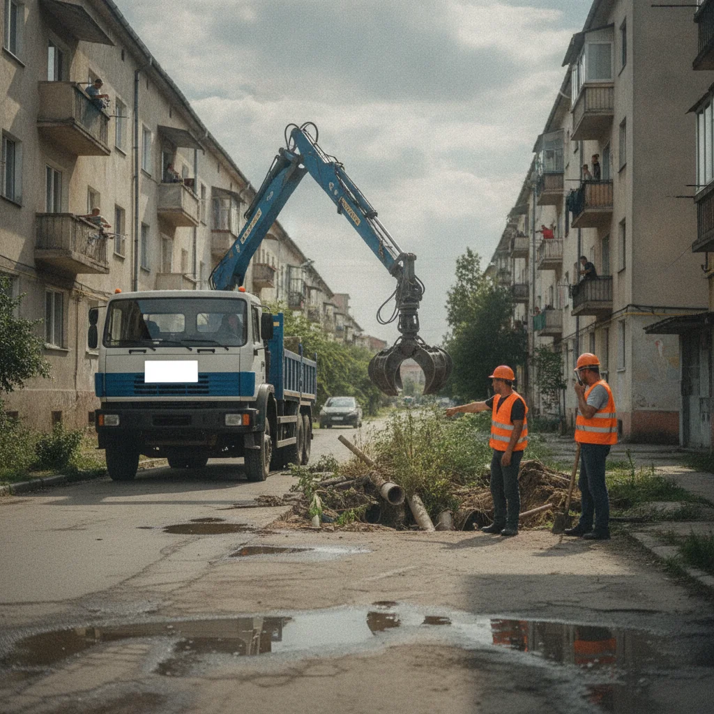 Avarie RAJA pe strada Dorului din Constanța: apă oprită în Coiciu