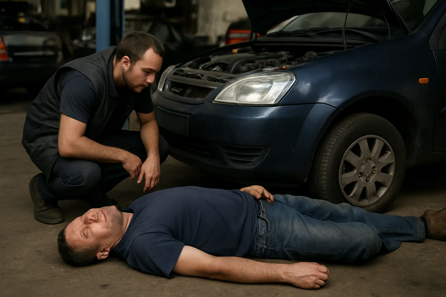 Bărbat de 42 de ani decedat în timp ce lucra la o mașină