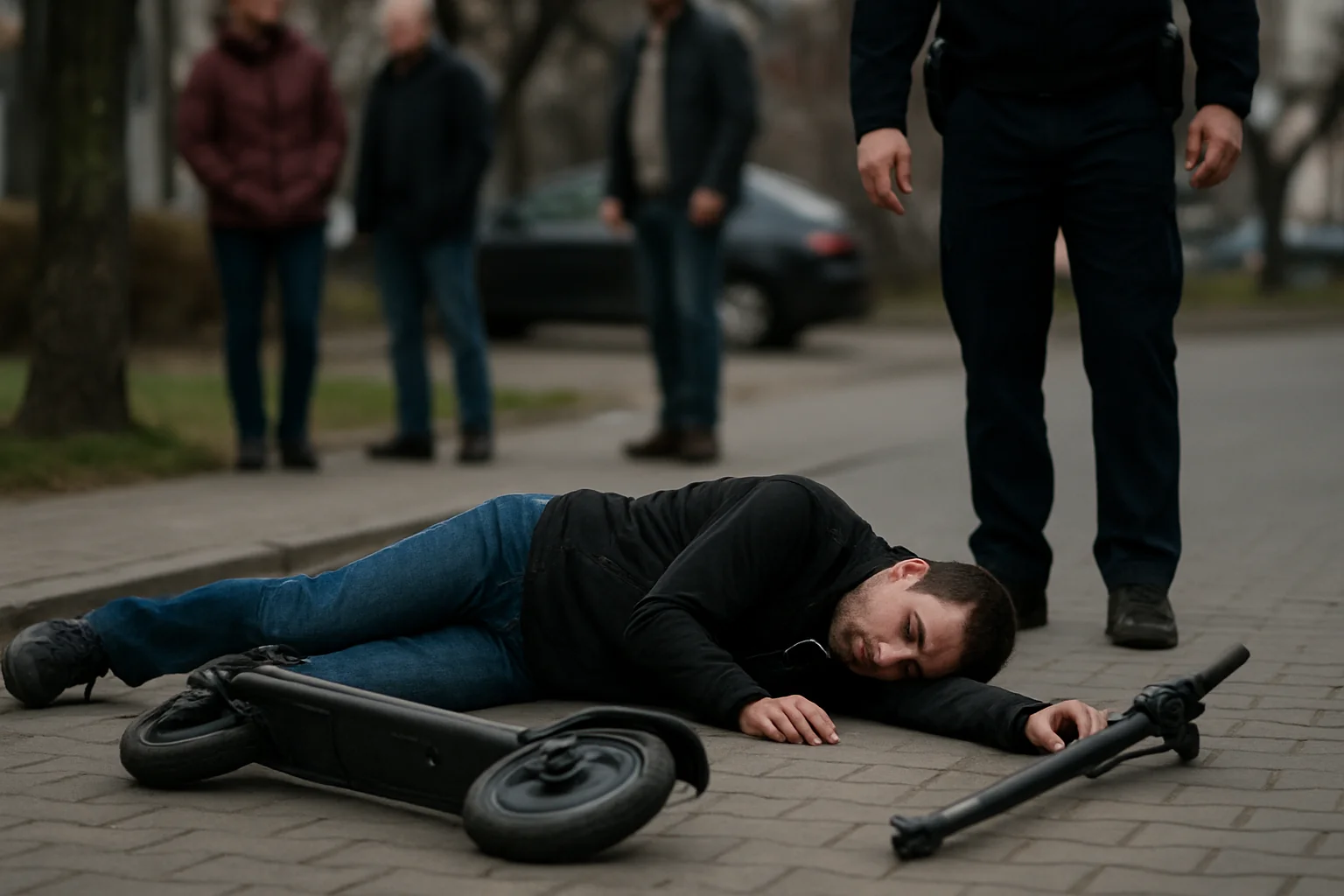 Bărbat decedat după o căzătură de pe trotinetă în Midia