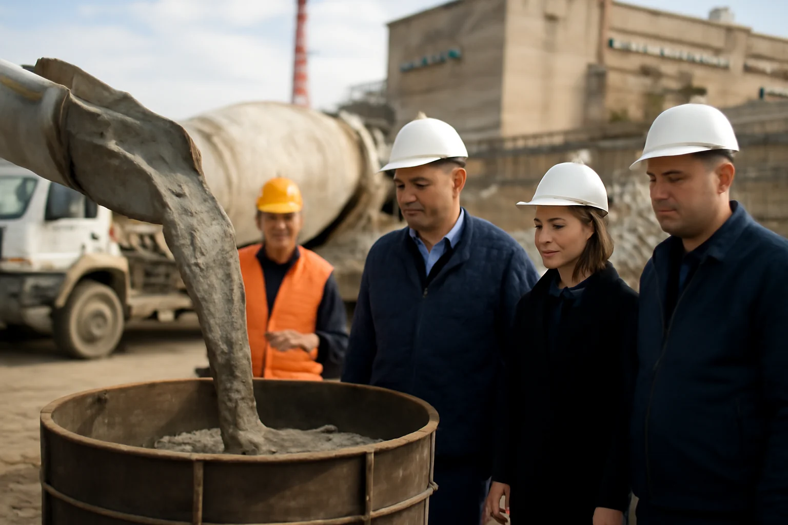 Beton turnat la Cernavodă pentru retehnologizarea reactorului 1
