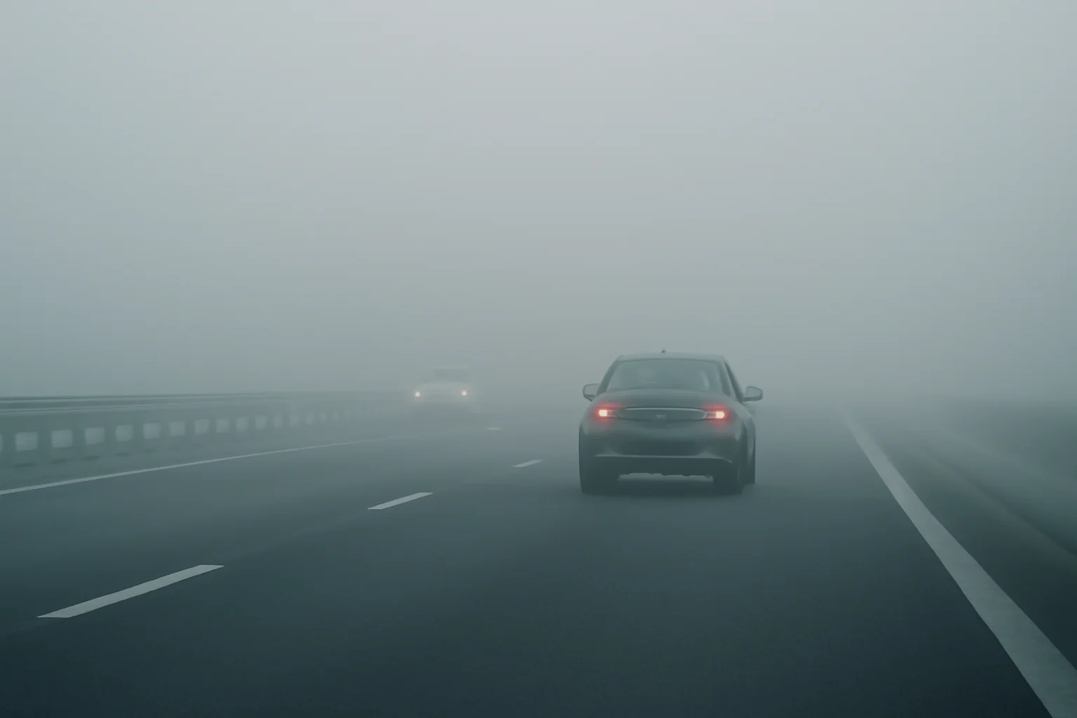 Ceață densă pe Autostrada A2 București–Constanța: șoferii sunt sfătuiți să circule cu prudență la Constanța
