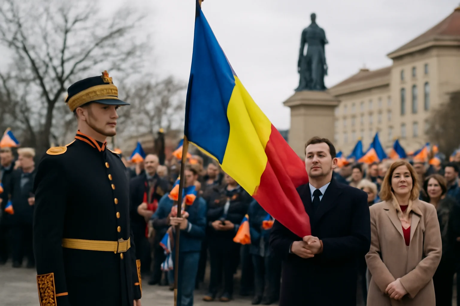Ceremoniile de Ziua Unirii Principatelor, organizate în Piața Ovidiu din Constanța pe 24 ianuarie 2026