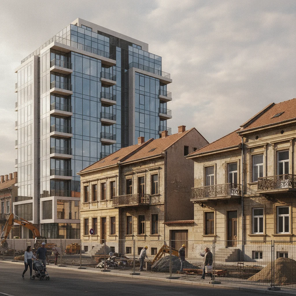 Clădiri noi și modernizări schimbă centrul istoric