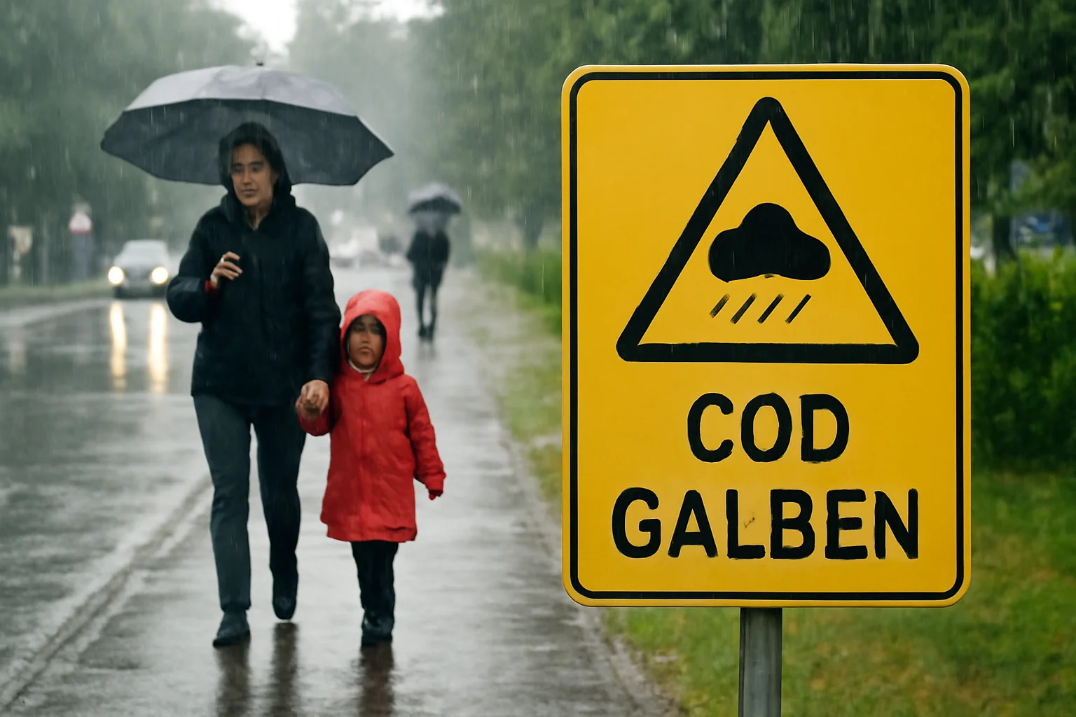Cod galben de ploi torențiale în Constanța pe Ți duminică