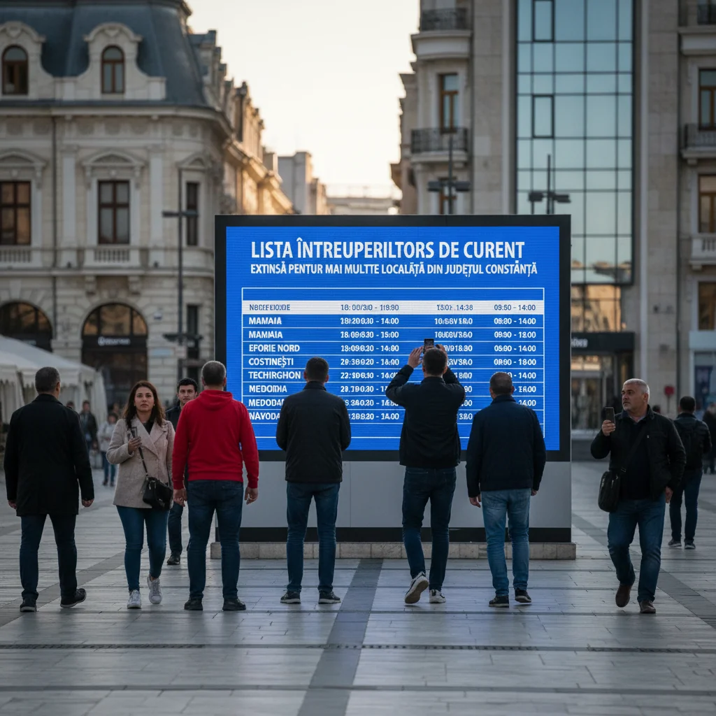Constanța: Rețele Electrice extinde lista întreruperilor de curent programate pentru 20 ianuarie