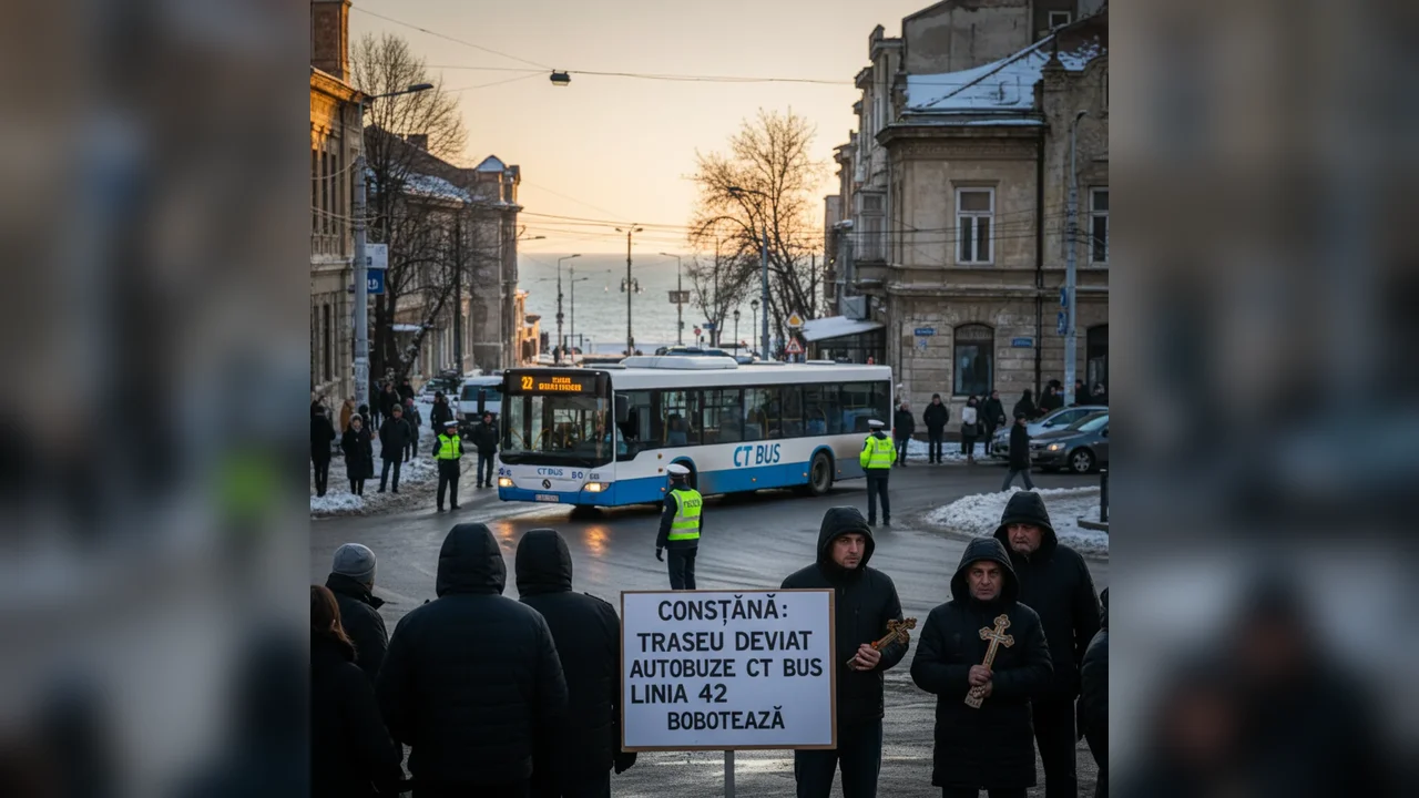 Constanța: traseu modificat pentru autobuzele liniei 42 de Bobotează