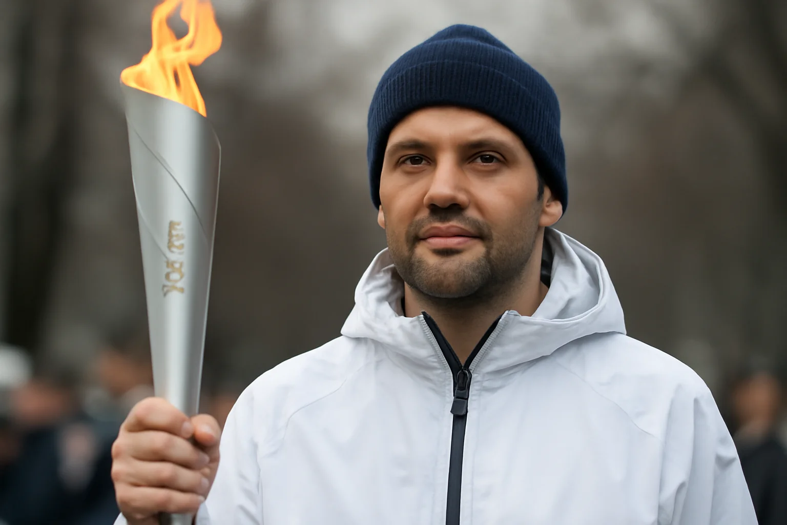 Cristi Chivu, moment special cu torța olimpică pentru Jocurile de Iarnă Milano Cortina, reflectat la Constanța