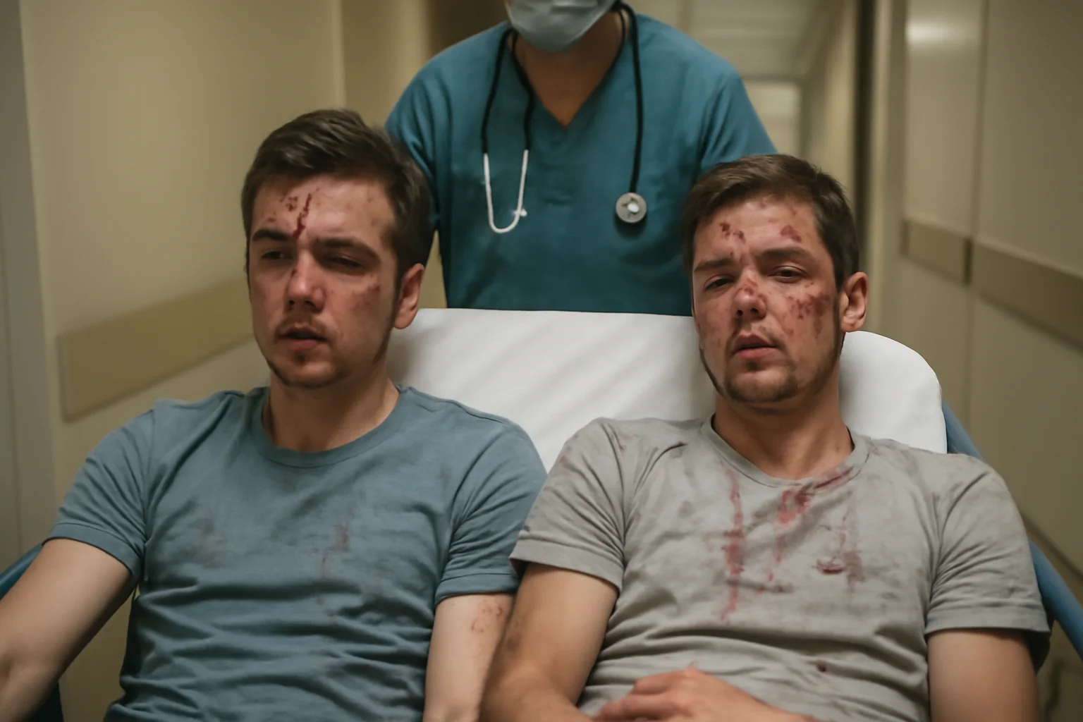 Doi tineri răniți grav într-o altercație violentă ajung la spital cu multiple tăieturi