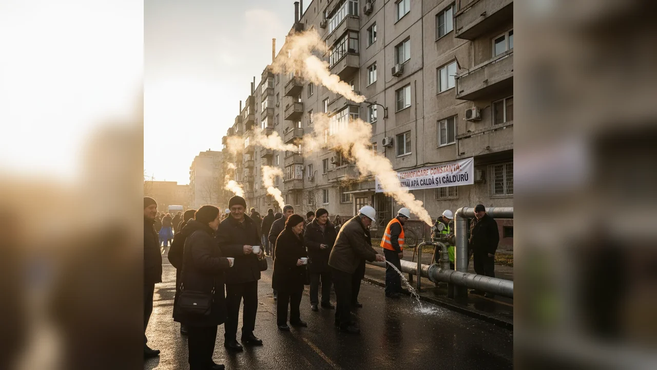 Furnizarea apei calde și a căldurii a fost reluată la abonații Termoficare din Constanța după avarii