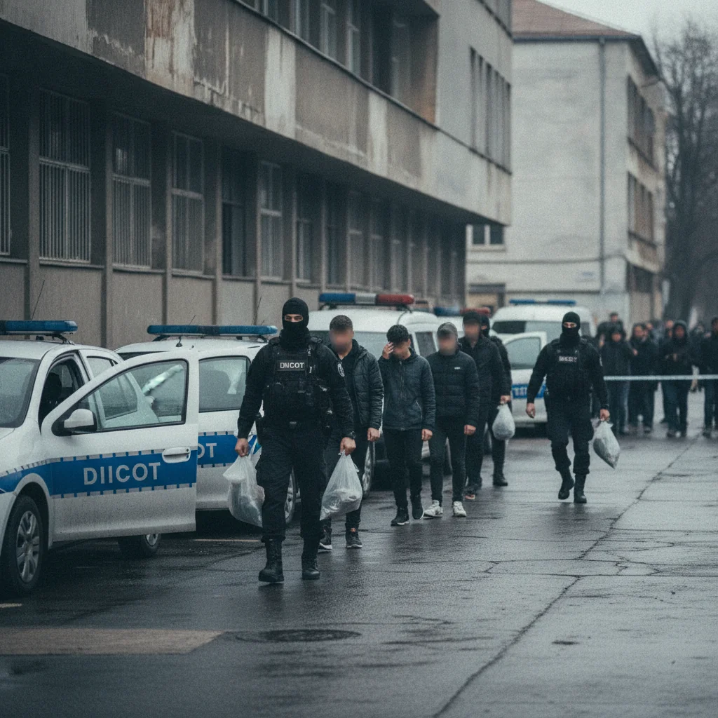 Iași: 14 percheziții într-un dosar de trafic de persoane și droguri