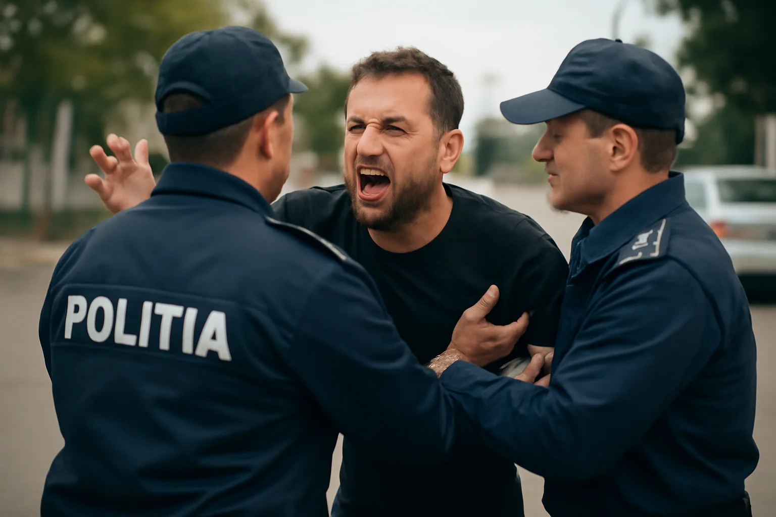 Intervenție a poliției la Năvodari, în județul Constanța, după un scandal soldat cu imobilizarea unui bărbat