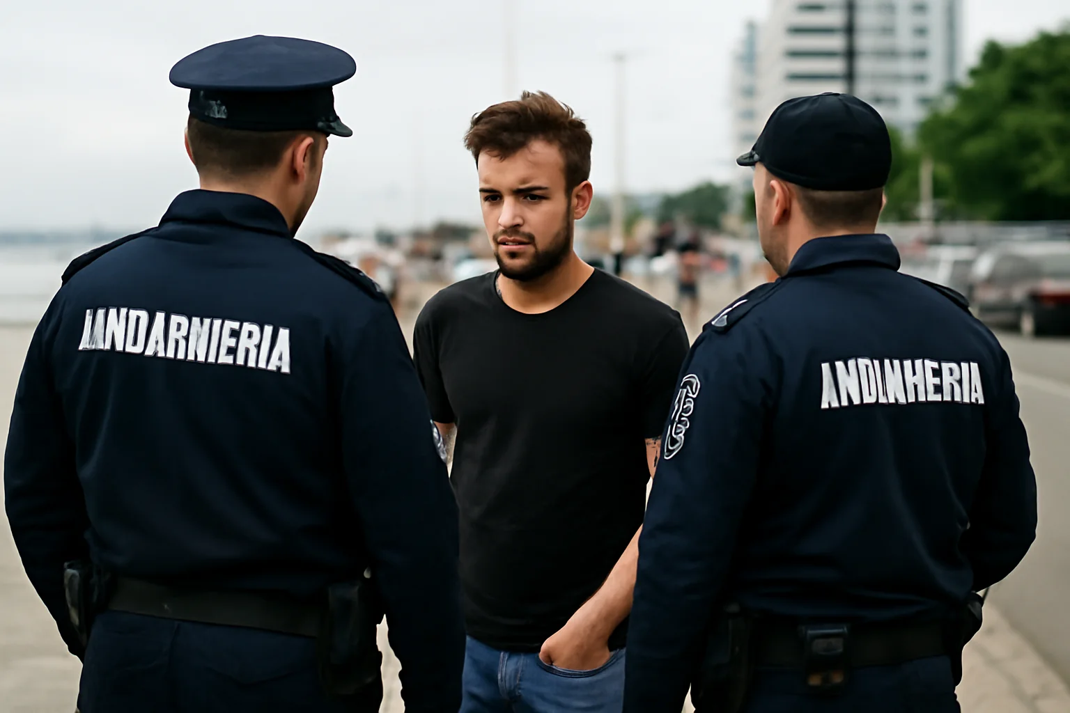 Jandarmii intervin în Mamaia și opresc un bărbat prins în fapt