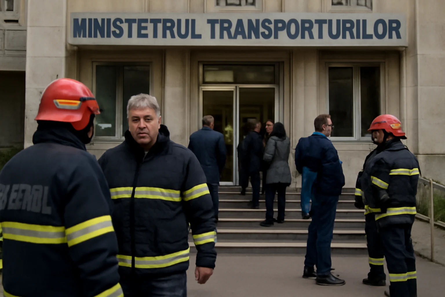 Lift prăbușit la Ministerul Transporturilor, șase răniți
