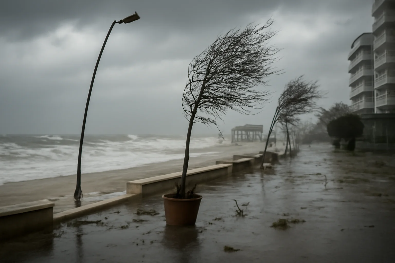 Mamaia surprinsă de o vijelie neașteptată - Video cu vânt puternic și detalii meteo pentru zilele următoare