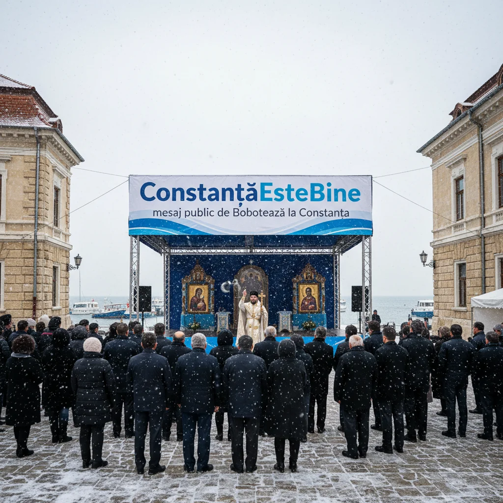 Mesajul „ConstanțaEsteBine” de Bobotează la Constanța pune accent pe prudență și sănătate