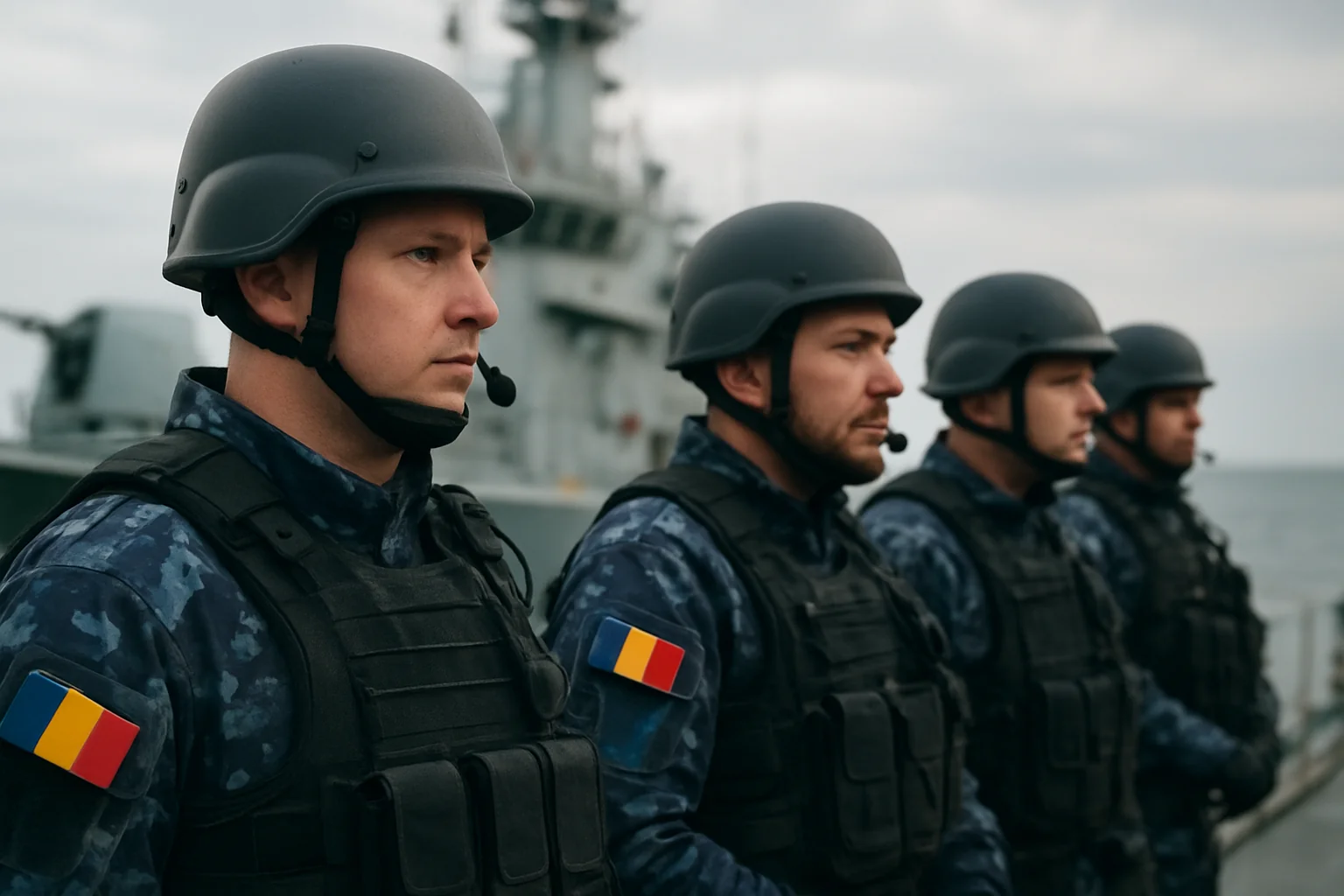 Nava românească M 271, în misiune anti-mine în Marea Neagră