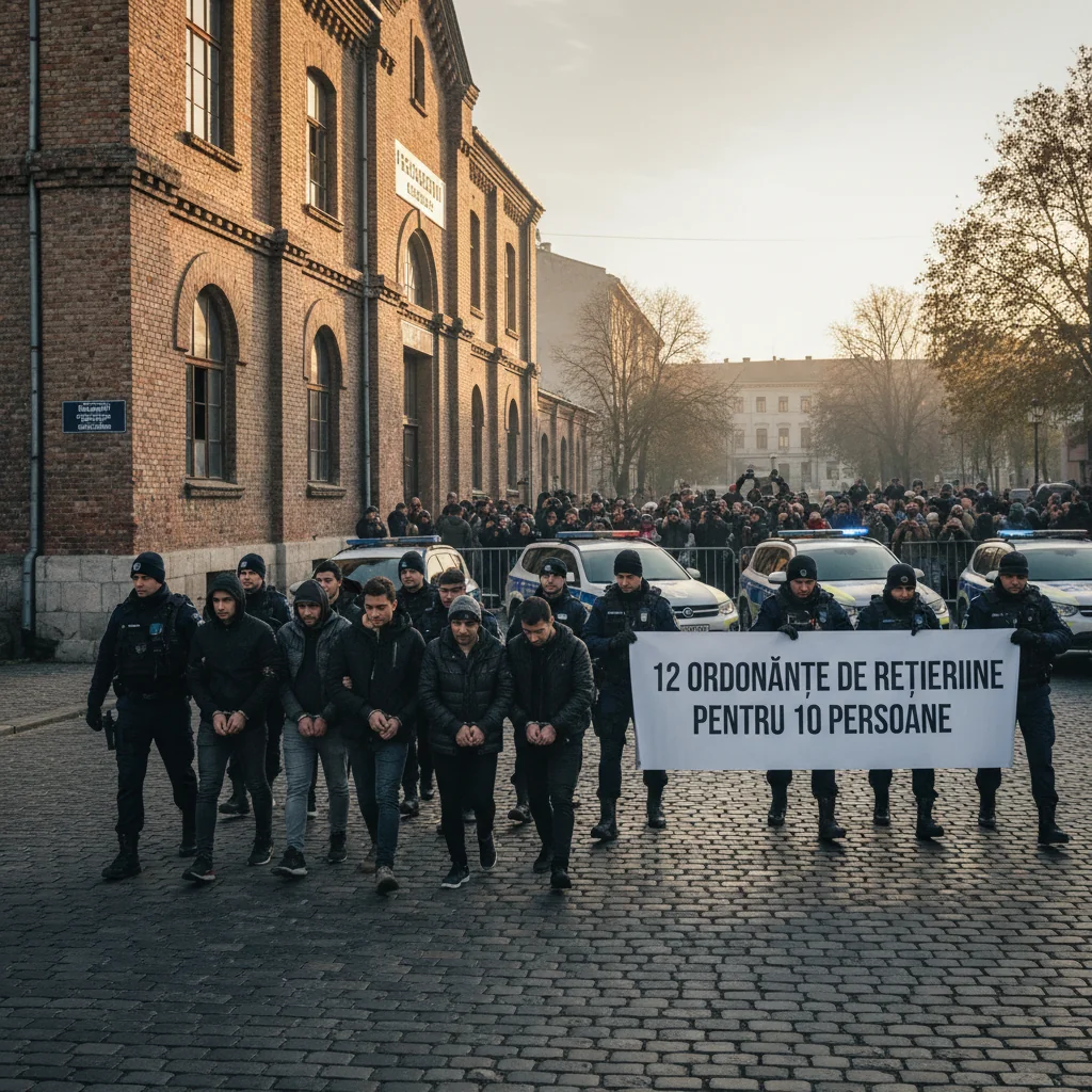 Percheziții la Constanța: 12 ordonanțe de reținere emise pentru 10 persoane, după audieri masive
