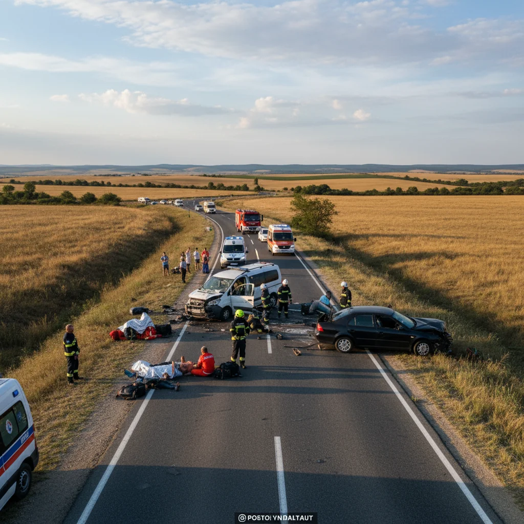 Șapte persoane rănite într-un accident rutier în județul Constanța, în dimineața de 26 decembrie