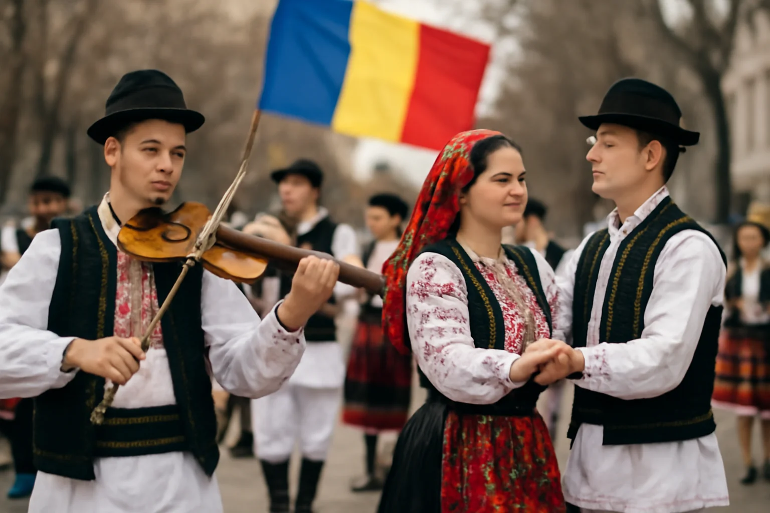 Sărbătoarea Micii Uniri a Principatelor Române, celebrată cu muzică și dansuri populare românești