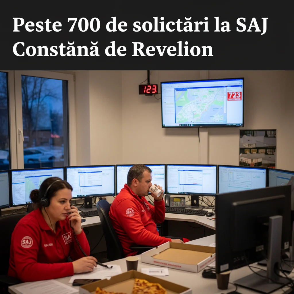 Solicitări record la Ambulanță de Revelion în Constanța: peste 700 de intervenții în două zile