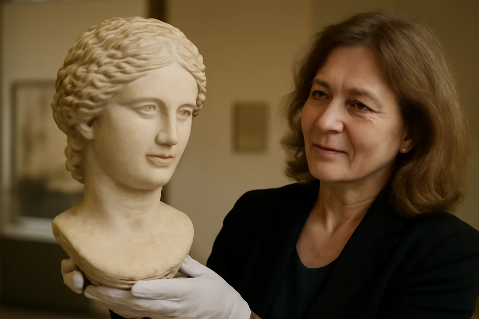 Statuetă elenistică descoperită la Mangalia, expusă la Constanța ca exponatul lunii martie la MINAC