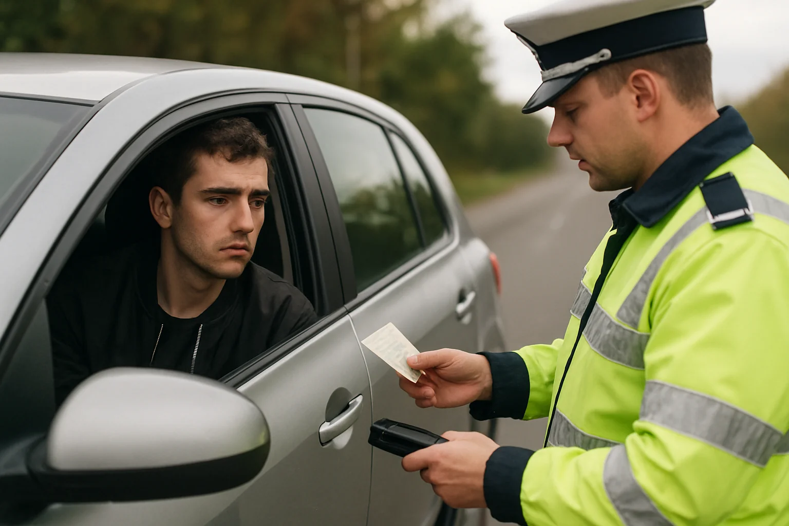 Tânăr fără permis după ce a fost surprins cu 122 km/h