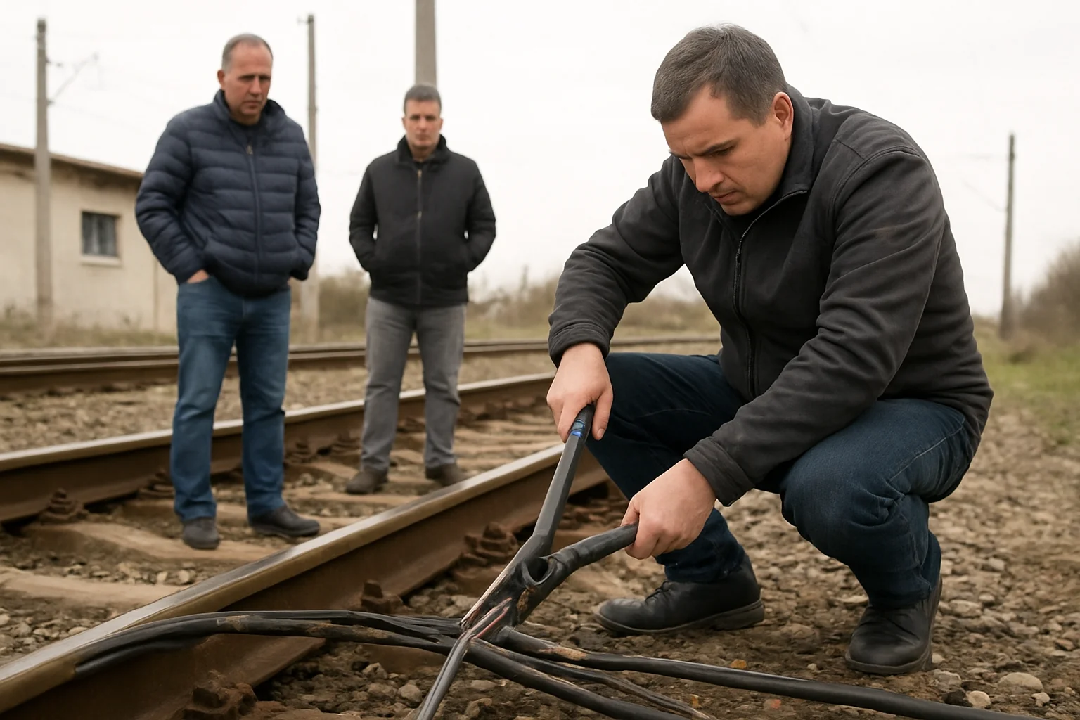 Tentativă de furt cabluri CFR la Năvodari, circulația trenurilor afectată
