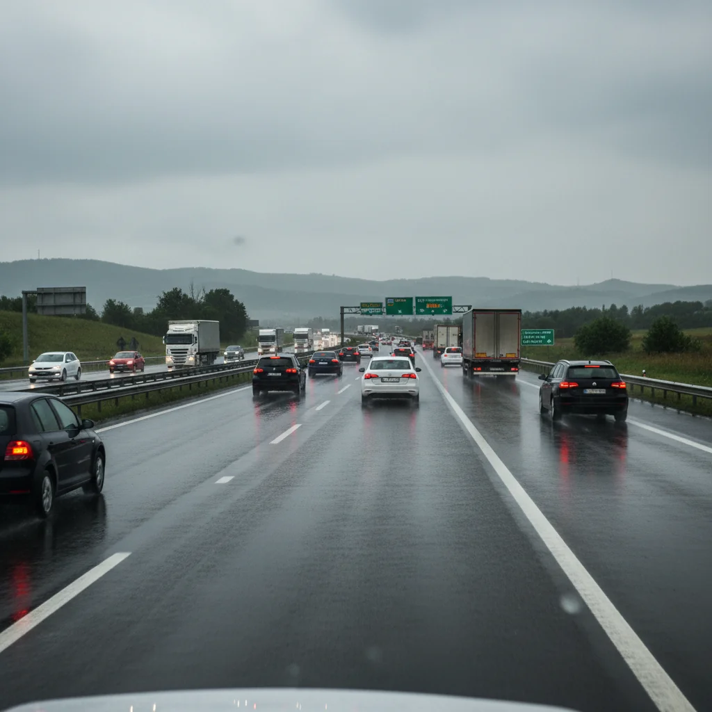 Trafic pe carosabil umed pe autostrada A2 București–Constanța: circulație fluentă anunțată la Constanța